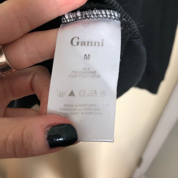 GANNI long sleeve shirt, SZ M - Picture 4 of 4